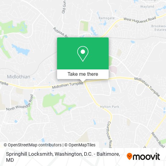 Springhill Locksmith map