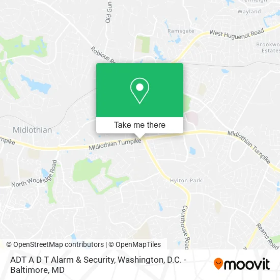Mapa de ADT A D T Alarm & Security