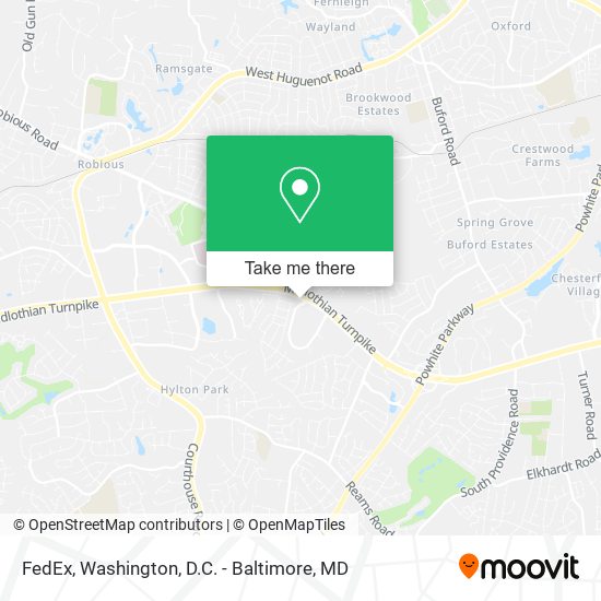 Mapa de FedEx