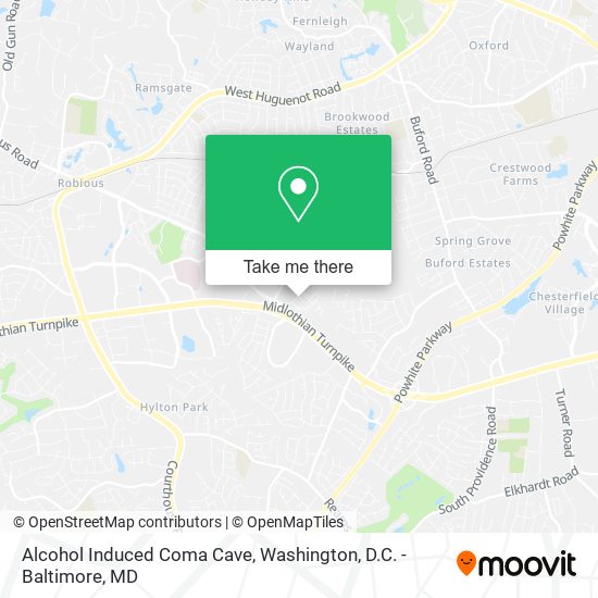 Alcohol Induced Coma Cave map