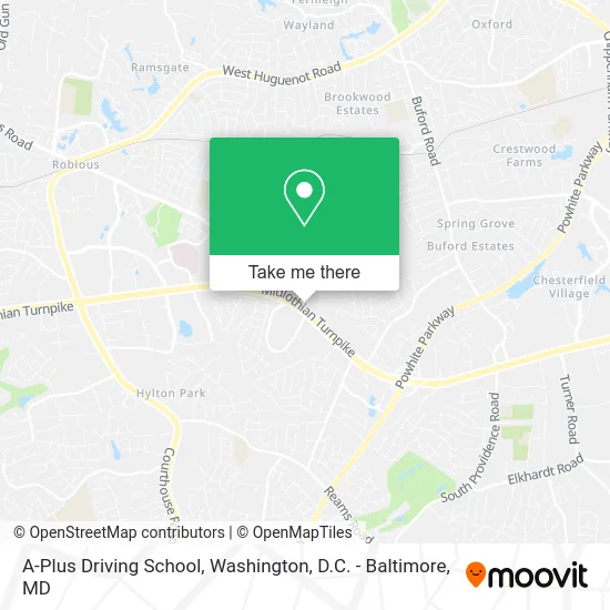 A-Plus Driving School map