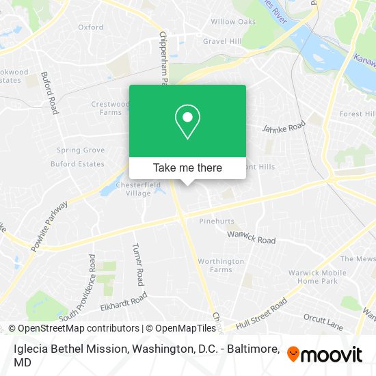Iglecia Bethel Mission map