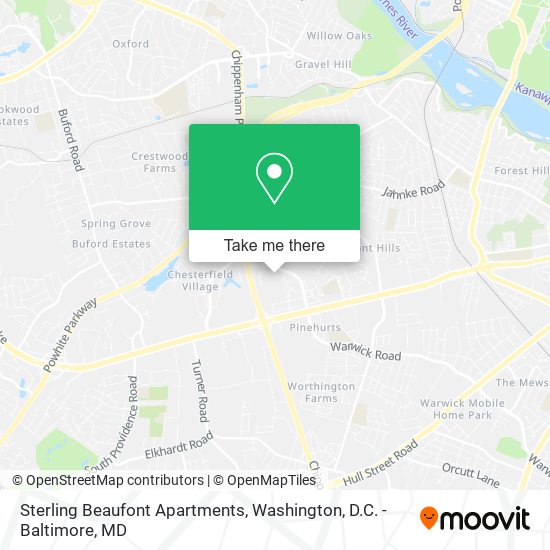 Sterling Beaufont Apartments map