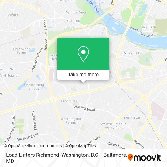 Mapa de Load Llifters Richmond