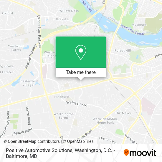 Positive Automotive Solutions map