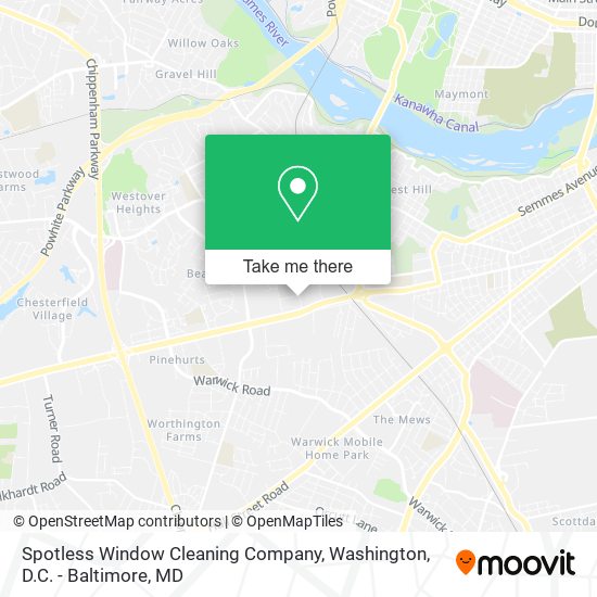 Mapa de Spotless Window Cleaning Company