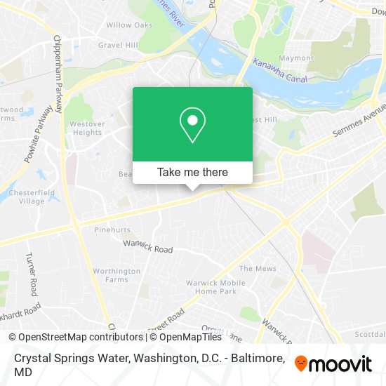 Crystal Springs Water map