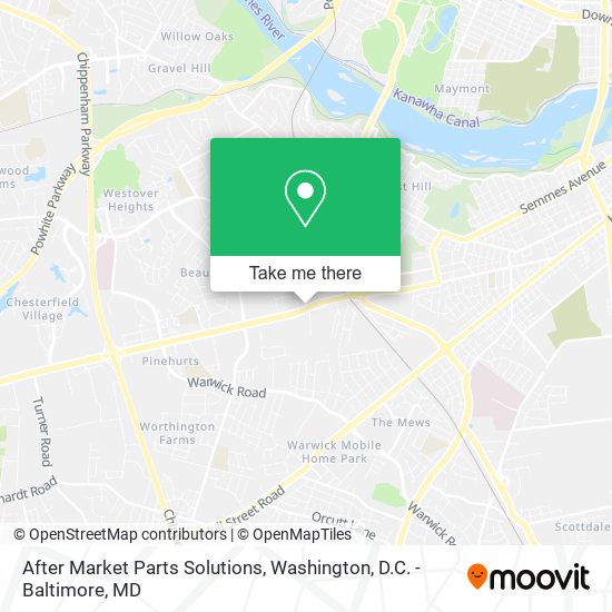After Market Parts Solutions map