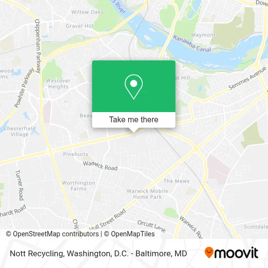 Nott Recycling map