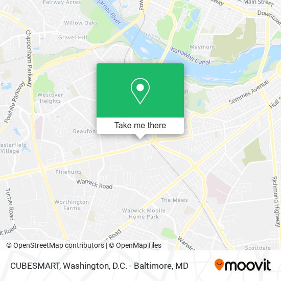 Mapa de CUBESMART