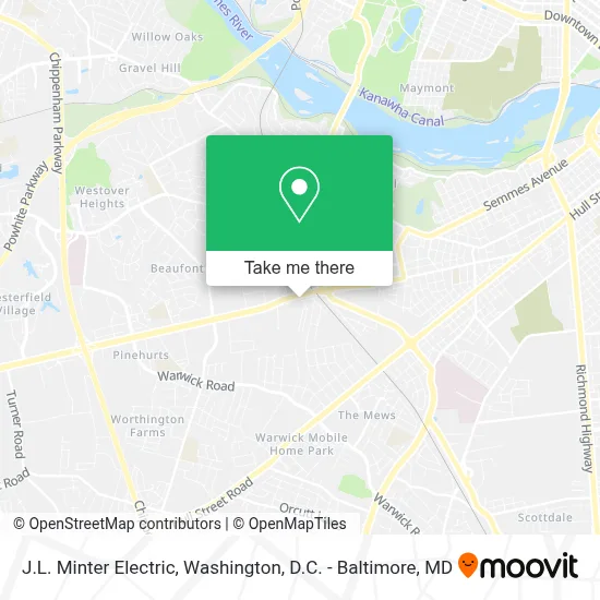 J.L. Minter Electric map