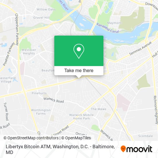 Mapa de Libertyx Bitcoin ATM