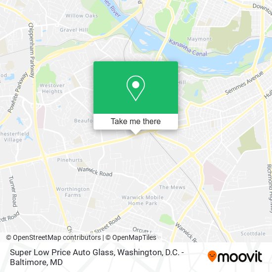 Mapa de Super Low Price Auto Glass