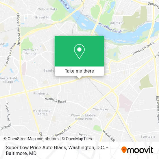 Super Low Price Auto Glass map