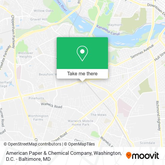 Mapa de American Paper & Chemical Company