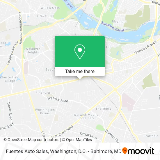 Fuentes Auto Sales map