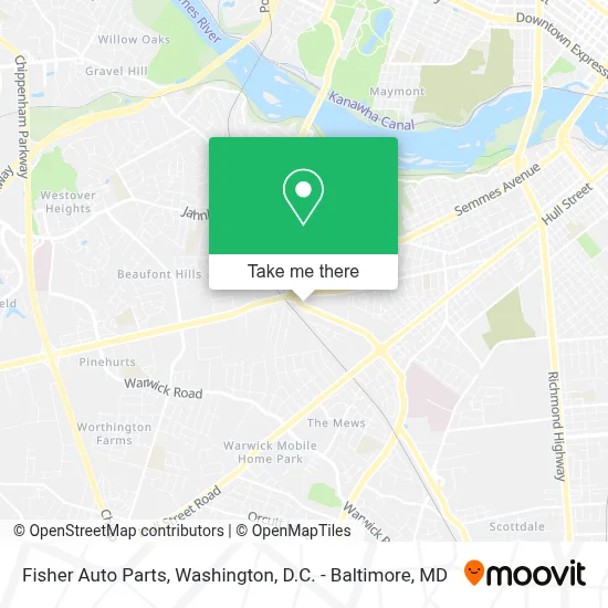 Fisher Auto Parts map