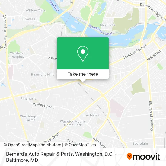 Bernard's Auto Repair & Parts map