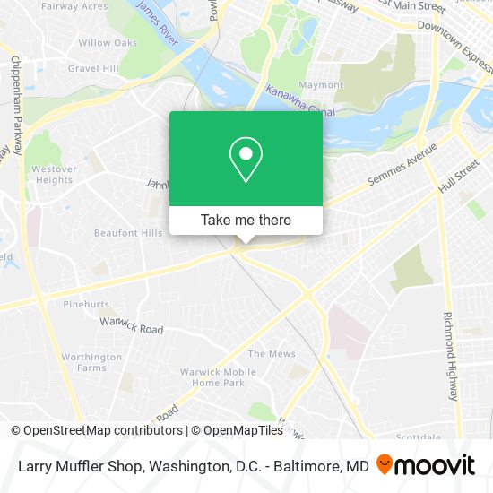 Larry Muffler Shop map