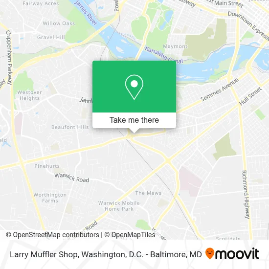 Larry Muffler Shop map