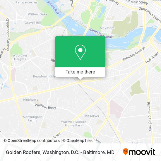 Golden Roofers map