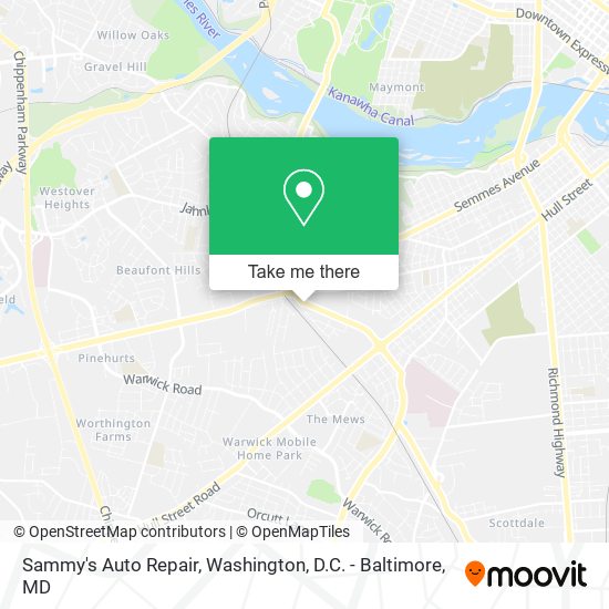 Sammy's Auto Repair map