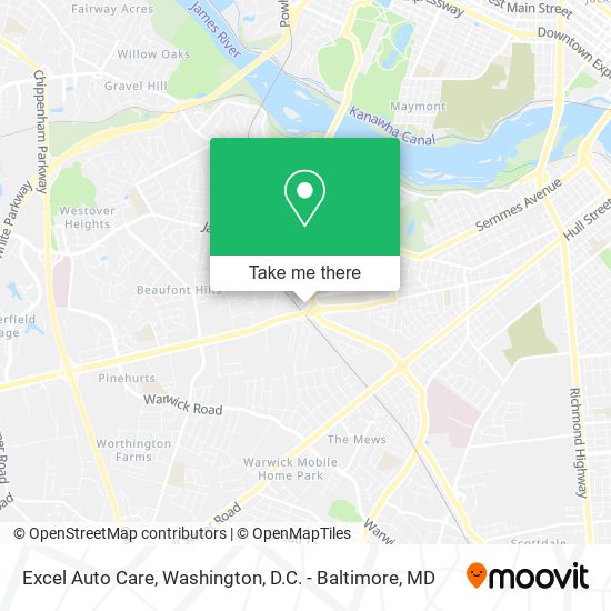 Excel Auto Care map