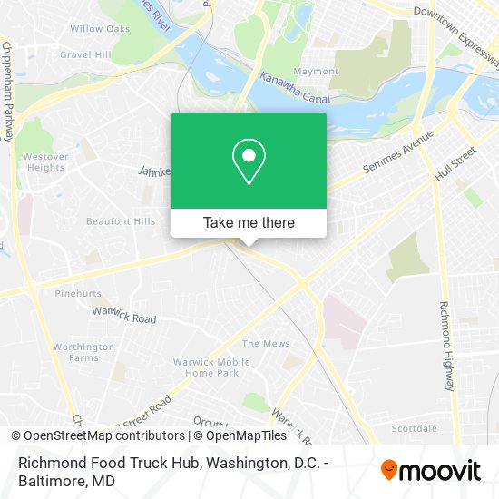 Mapa de Richmond Food Truck Hub