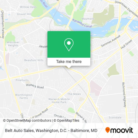 Mapa de Belt Auto Sales