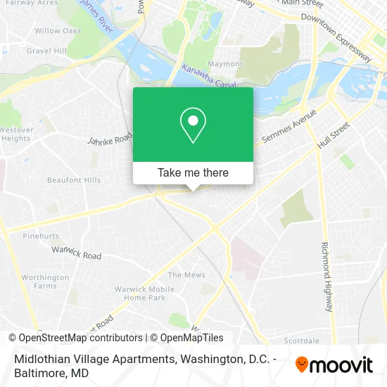 Midlothian Village Apartments map