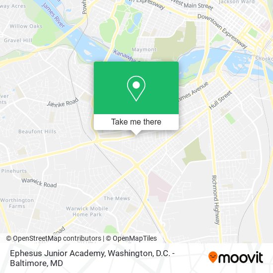 Mapa de Ephesus Junior Academy