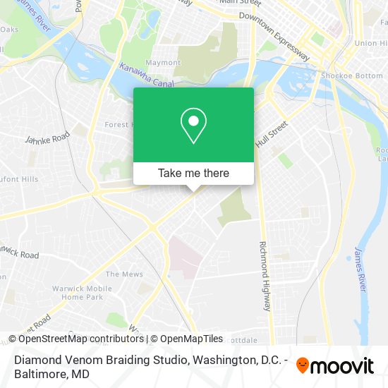 Diamond Venom Braiding Studio map