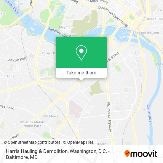 Mapa de Harris Hauling & Demolition