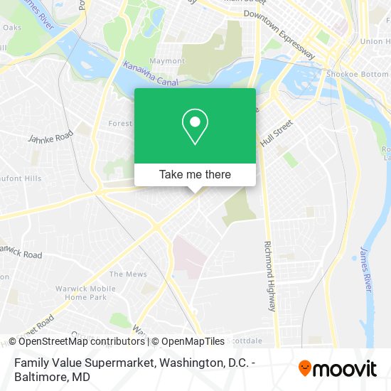 Family Value Supermarket map