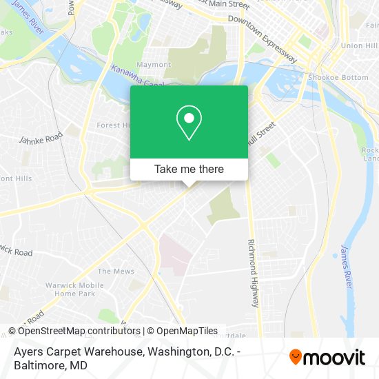 Ayers Carpet Warehouse map