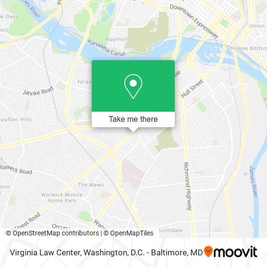 Mapa de Virginia Law Center