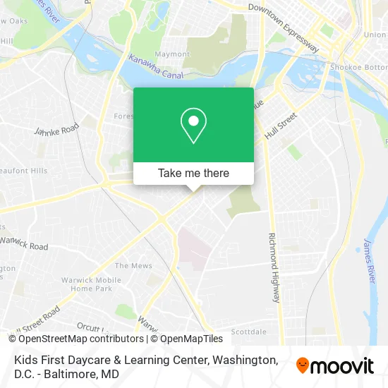 Kids First Daycare & Learning Center map