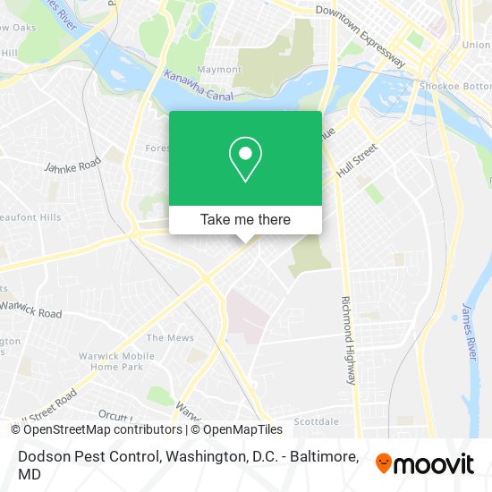 Dodson Pest Control map