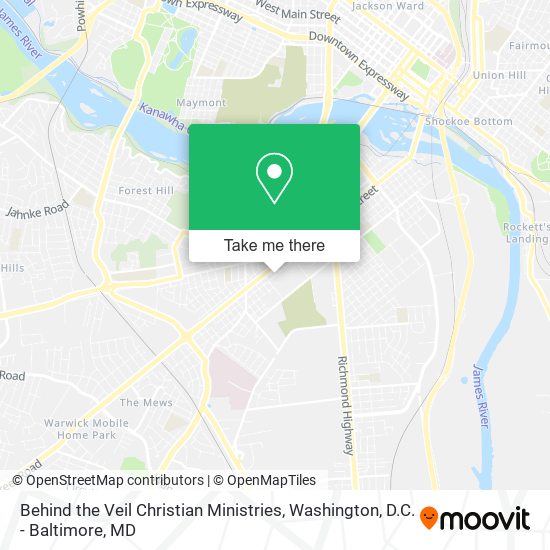 Behind the Veil Christian Ministries map