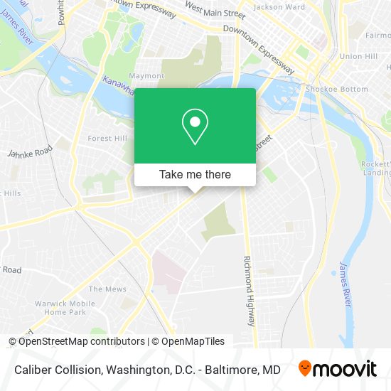 Caliber Collision map