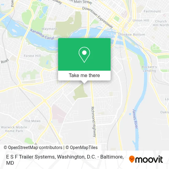 E S F Trailer Systems map