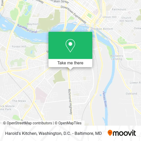 Harold's Kitchen map