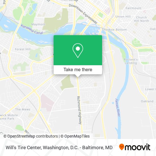 Will's Tire Center map