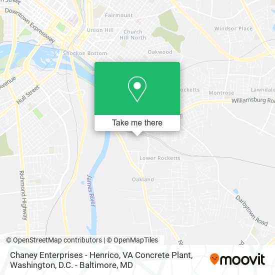 Chaney Enterprises - Henrico, VA Concrete Plant map