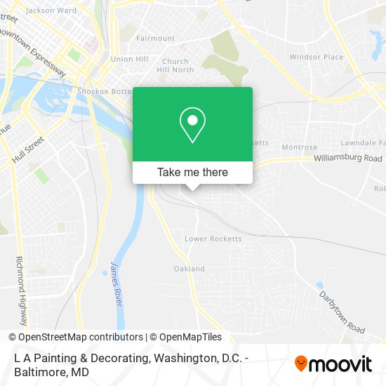 L A Painting & Decorating map