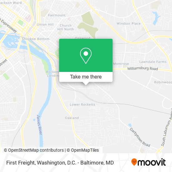 First Freight map