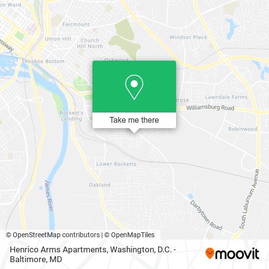 Henrico Arms Apartments map