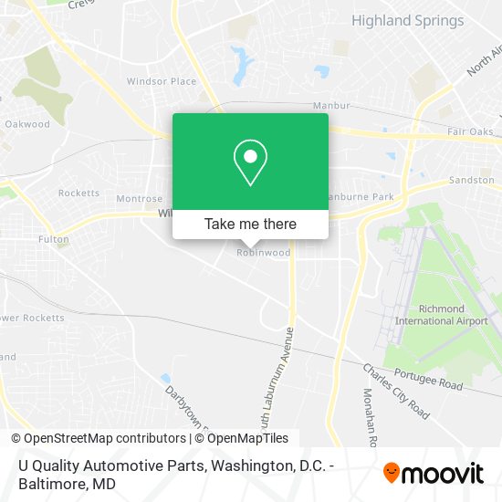 U Quality Automotive Parts map