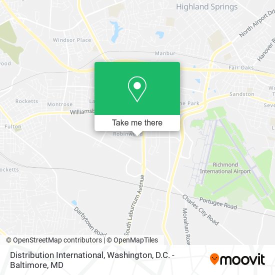 Mapa de Distribution International