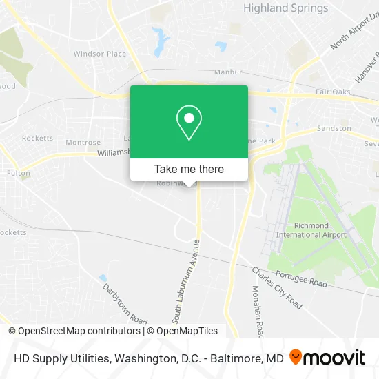 Mapa de HD Supply Utilities